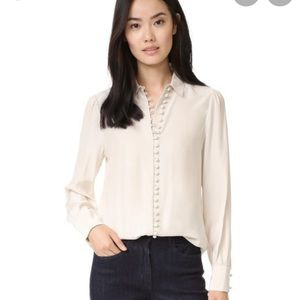 Frame Women's Victorian Button Up Blouse